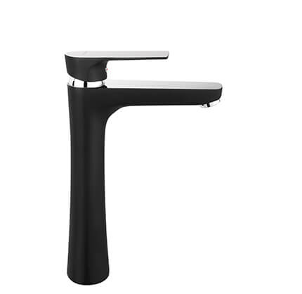 Algeo Square Black/Chrome - standing counter washbasin mixer